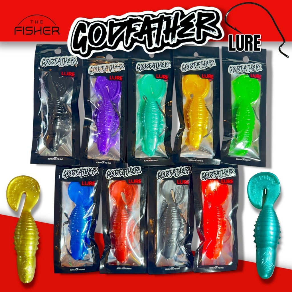A12 GODFATHER LURE เหยื่อปลาชะโด ปลาช่อน (ซองละ1ตัวพร้อมตัวเบ็ด) ขนาด 10ซน.(4นิ้ว) น้ำหนัก 15กรัม. เบ็ด #7/0