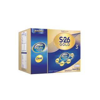 นมผง S-26 GOLD 3™ (2,500g) นมผง เอส-26® โกลด์ 3 ผสมแอลฟา สฟิงโกไมอีลิน สูตร 3 (2,500 กรัม) x3 กล่อง
