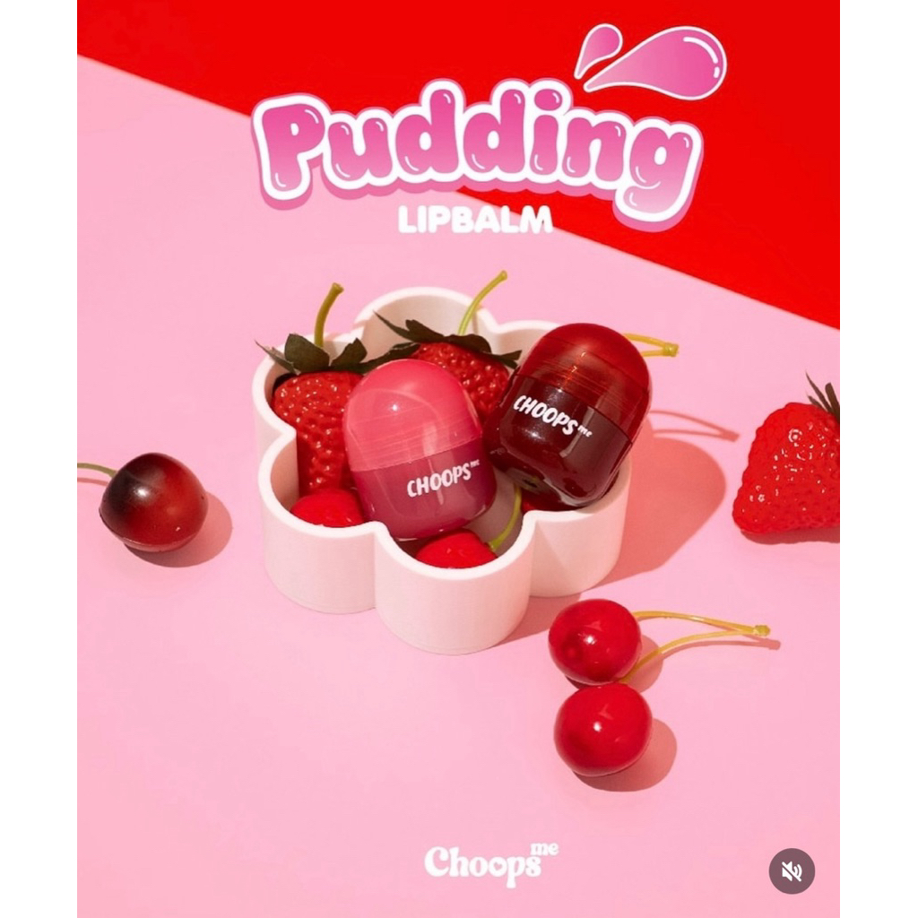 CHOOPS PUDDING LIP BALM จุ๊ปส์ มี พุดดิ้ง ลิปบาล์ม 4 มล.
