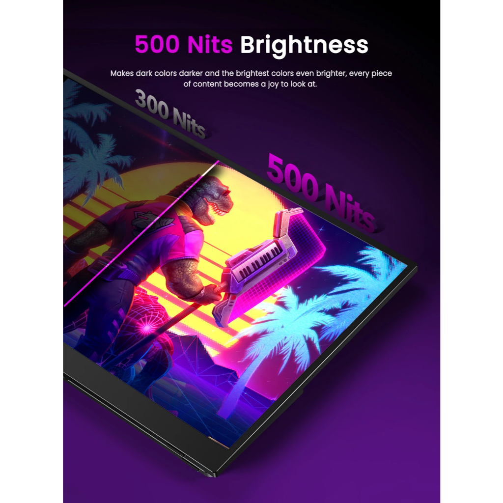 จอภาพพกพา UPERFECT 4K ขนาด 17.3 นิ้ว 3840*2160 100% Adobe IPS