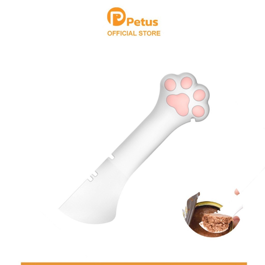 Petus ที่เปิดฝากระป๋องสัตว์ที่เปิด กระป๋องสำหรับสัตว์เลี้ยง Can opener spoon ใช้งานง่าย ไม่เป็นอันตรายต่อสัตว์เลี้ยง