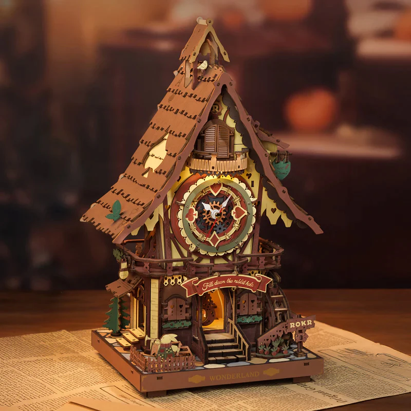 ส่งด่วน กทม. ⏰ ใหม่ นาฬิกาคุกคู ประกอบเอง DIY Cuckoo Clock ของเล่น ของขวัญ ของแต่งบ้าน ROKR LC901C
