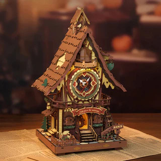 ส่งด่วน กทม. ⏰ ใหม่ นาฬิกาคุกคู ประกอบเอง DIY Cuckoo Clock ของเล่น ของขวัญ ของแต่งบ้าน ROKR LC901C