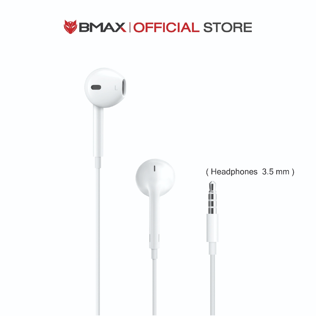 สินค้ารายการของแถม Headphones 3.5mm (เฉพาะ BMAX I8 , I10S Pro, I12 Power)