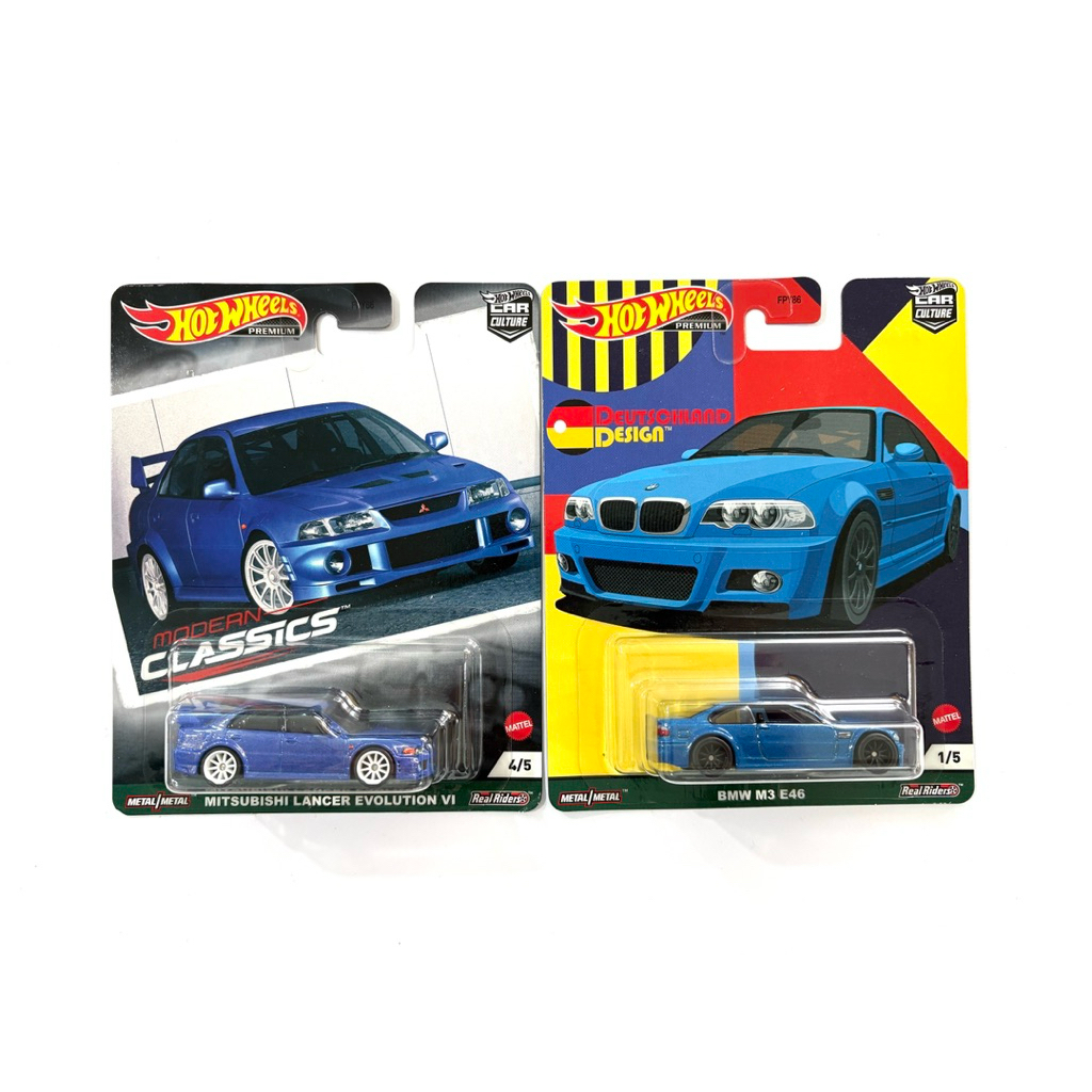 Hot Wheels | MITSUBISHI LANCER EVOLUTION VI | BMW M3 E46 | 🛞เป็นล้อยาง แพคพรีเมี่ยม | 📦สินค้ามีพร่อมส่ง