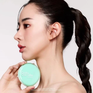 Gala Camille Rolly Pop Soft Matte Foundation Powder SPF 35 PA+++ 10 g. กาล่า กามิลเล่ แป้งพัฟอัดแข็งผสมรองพื้น