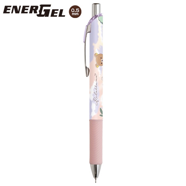 energel rk rain ปากกาเอเนอร์เจล ●สีหมึก: ดำ ปลอกชมพู (Rainy Days, Sunny Days Rilakkuma 0.5 มม.