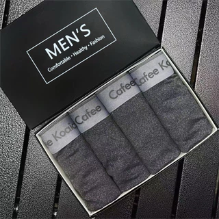 🔥1set4ตัว🔥 กางเกงในผู้ชาย Underwear boxer บ๊อกเซอร์ เนื้อผ้าcotton ผ้านุ่มใส่สบาย ระบายอากาศ ดูดซับเหงื่อได้อย่างดี