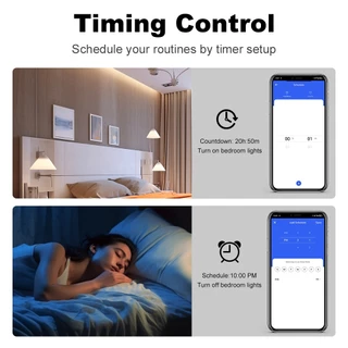 Tuya Zigbee Universal Piano Smart Switch ทูย่าสวิตช์อัจฉริยะแบบปุ่มกด Google Alexa