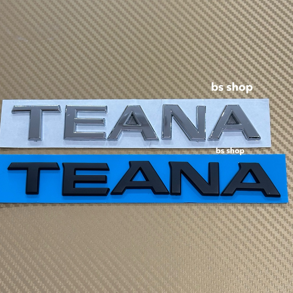 โลโก้ TEANA ติดรถ NISSAN ตัวหนังสือแยก ขนาด* 2.7x18.5 cm ราคาต่อชิ้น