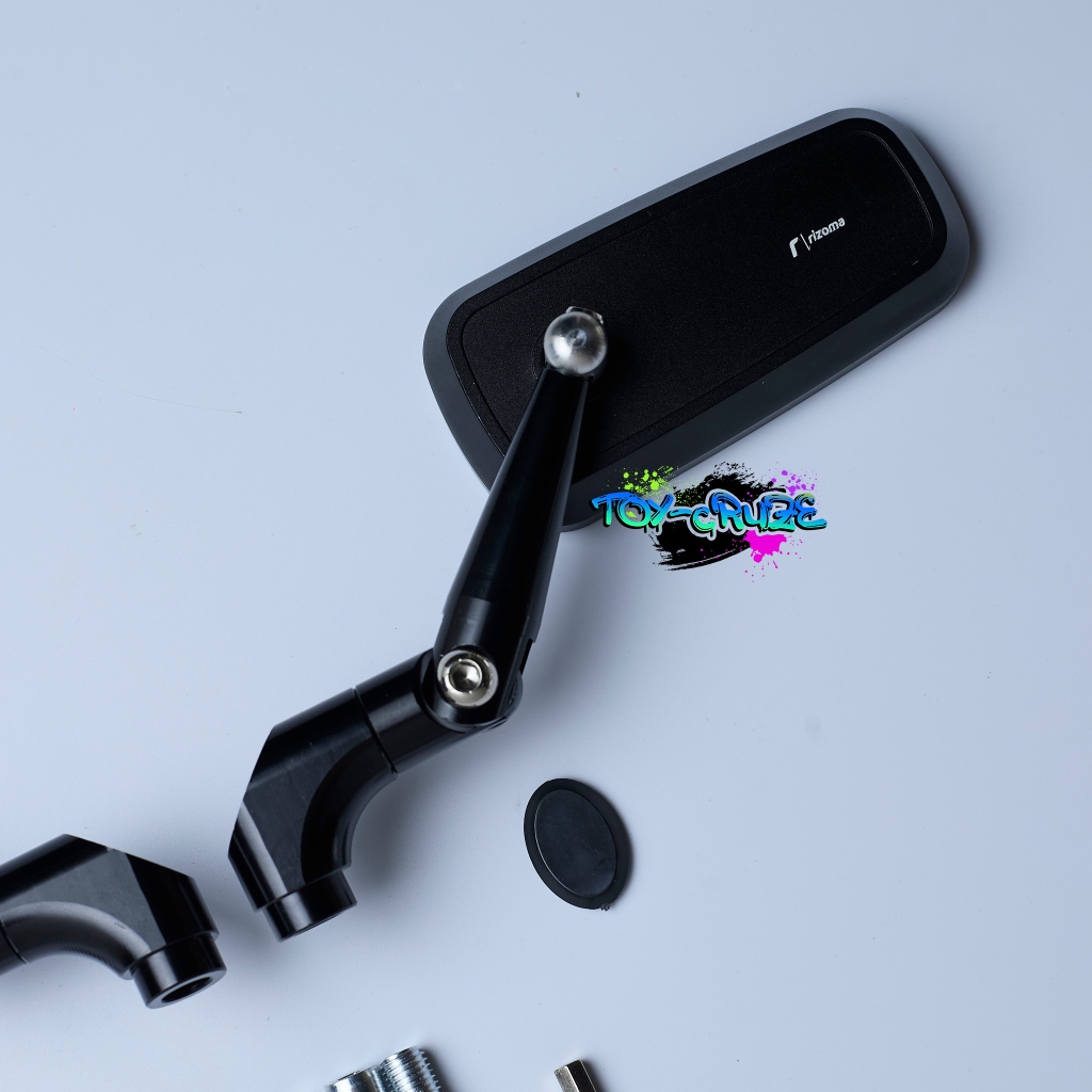 สินค้า 🔥พร้อมส่ง🔥 กระจก Rizoma Rzm ทรงเหลี่ยมTONY ขากลาง งาน CNC ดีไซน์สปอร์ต ใส่ได้ทุกรุ่น - รูปที่ 5