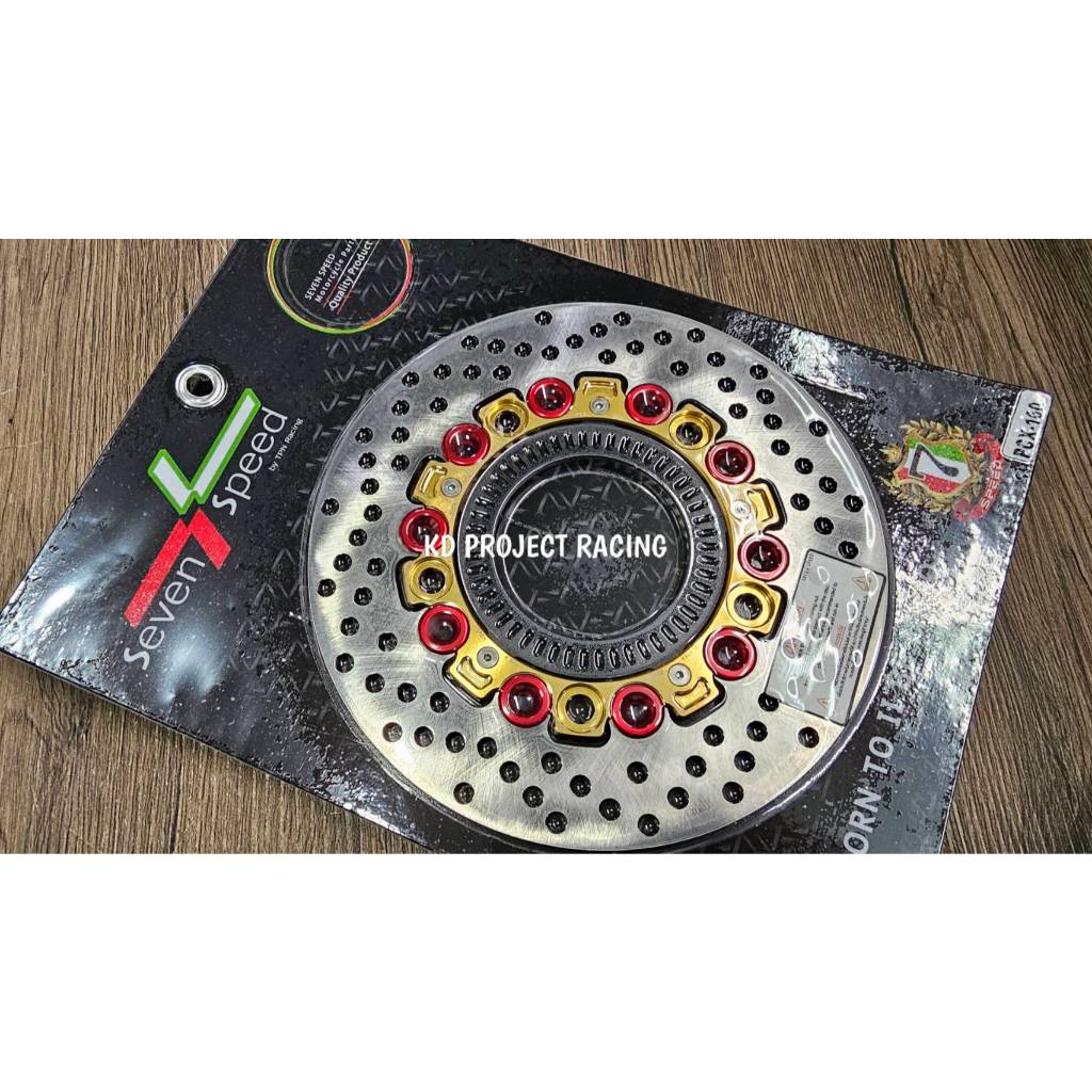 จานดิสหน้า Seven speed ขนาด 220MM ขนาดเท่าเดิม มีหลายสี Honda PCX 160 ABS 2023-25 - รูปที่ 5