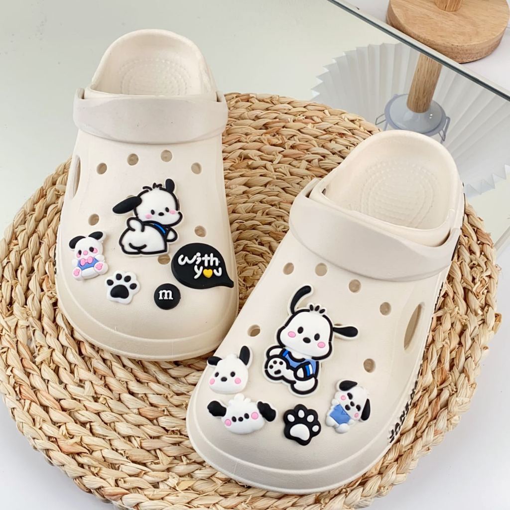 รองเท้าแตะแฟชั่นหัวโต รองเท้าแตะพื้นหนานุ่ม น้องเป็นงาน DiY น่ารักๆ น้องใส่สบาย มีตัวติดการ์ตูนให้เลือกเยอะมาก