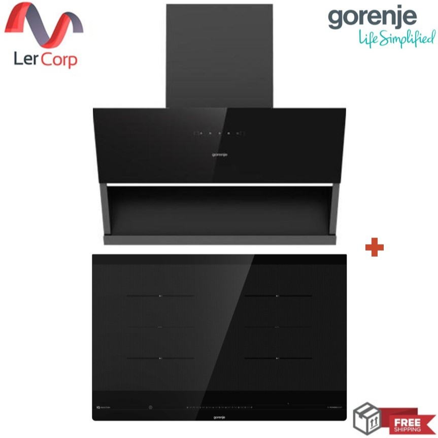 (Gorenje) เครื่องดูดควัน รุ่น PWHI94BG-TH + เตาอินดักชั่น รุ่น IS846BG