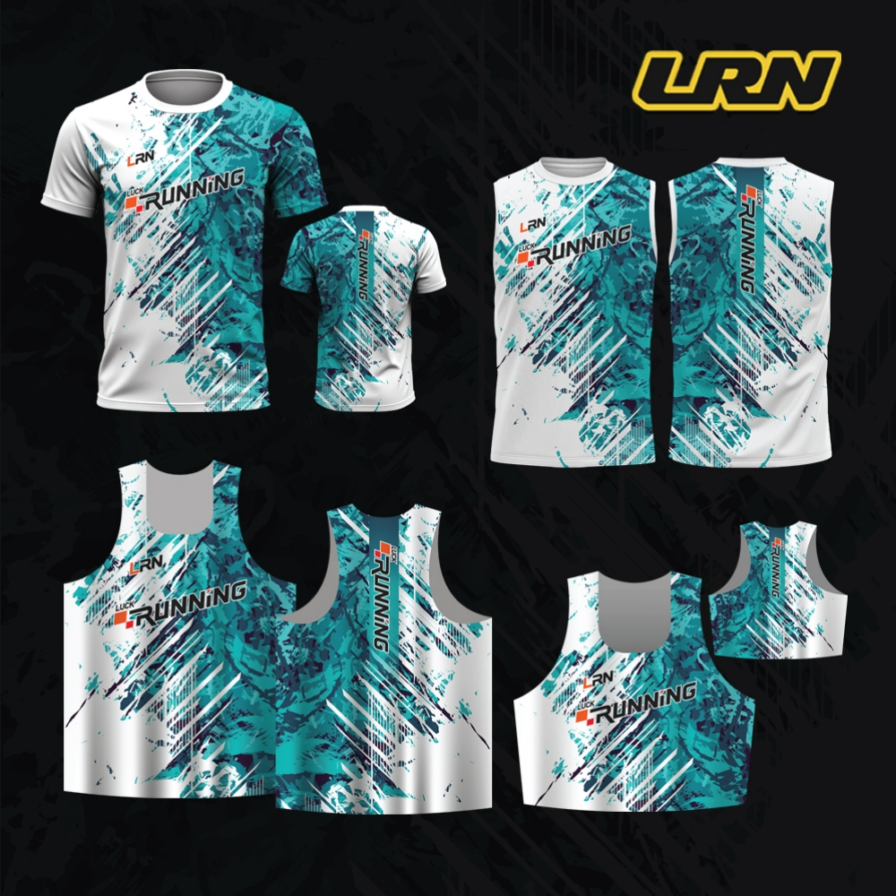 เสื้อวิ่งพิมพ์ลาย LRN เสื้อวิ่ง เนื้อผ้า Super Air Flow สำหรับวิ่งมาราธอน (SF04)