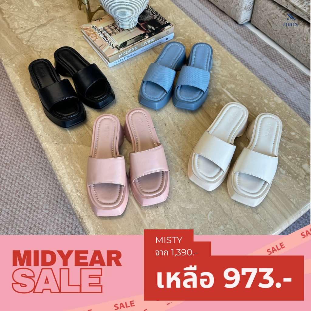 Minx รุ่น Misty รองเท้าแตะ ทรงสวม minxshoes