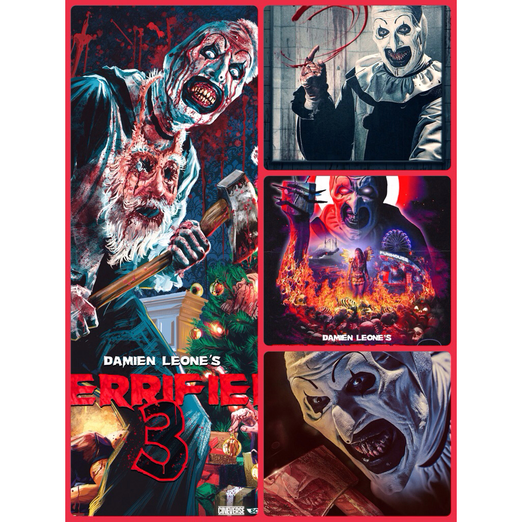 โปสเตอร์ หนังสยองขวัญ Terrifier 3 เทอร์ริไฟเออร์ 3  11.5 X 16.5 นิ้ว (A3)