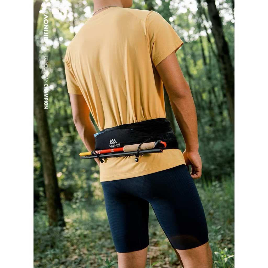 AONIJIE W8141 กระเป๋าเข็มขัดสําหรับวิ่งสําหรับวิ่งจ๊อกกิ้ง Woman Man เอวแพ็คพร้อมขวดน้ําขนาด 500 มล. - รูปที่ 3