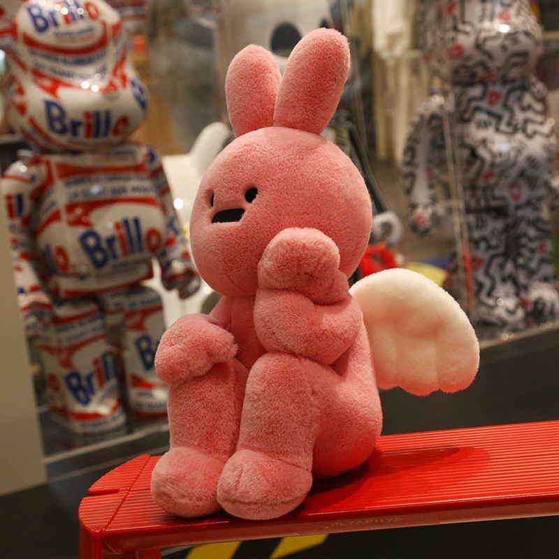 ตุ๊กตากระต่าย ตุ๊กตา hangfook ตุ๊กตากระต่ายชูนิ้ว การออกแบบการ์ตูนน่ารัก ของเล่นเด็ก ของขวัญ - รูปที่ 6