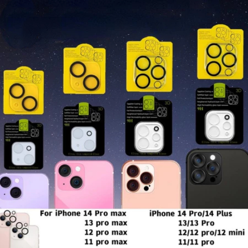 ฟิล์มกระจกเลนส์กล้องสำหรับ for iPhone 11 15 16 Pro Max 13 Pro Max 11 12 14 Pro max 13 12 mini นิรภัยใสฟิล์มกันรอยกล้อง - ภาพย่อย 5