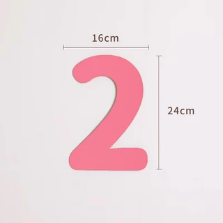 [ส่งด่วน] ป้ายตัวเลข ตัวเลขผ้า ป้ายอายุ ขนาด 24 cm