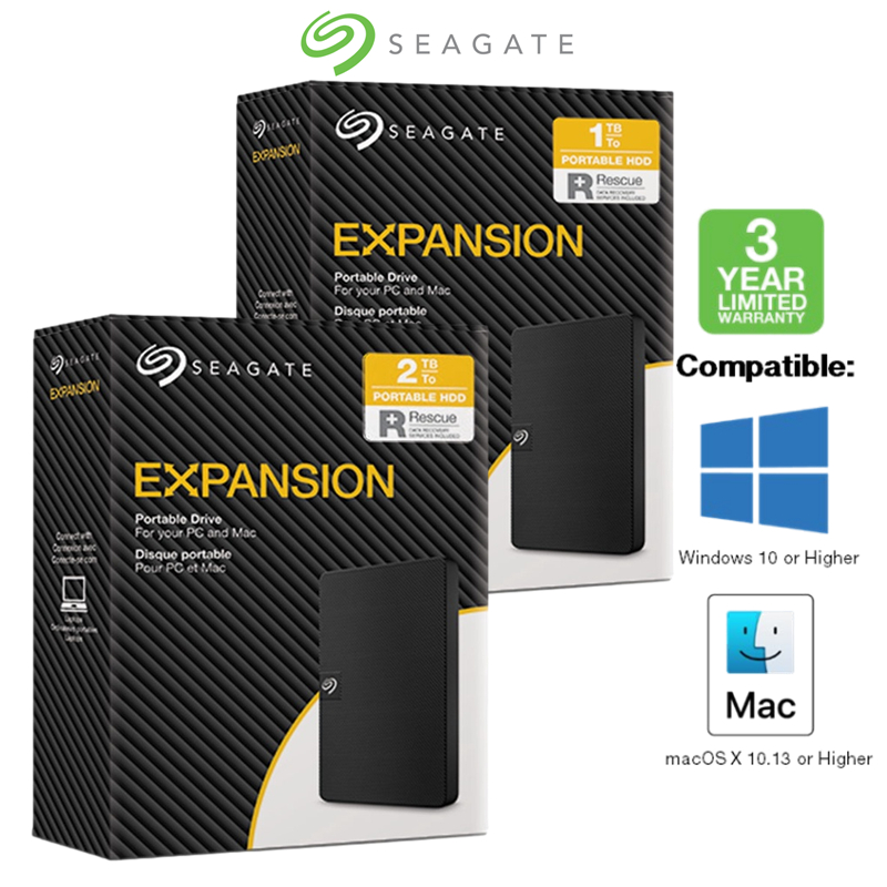 1TB/2TB Seagate Expansion External HDD USB3.0 Hard Drive 2.5'' ฮาร์ดไดรฟ์ภายนอก Portable Hard Disk