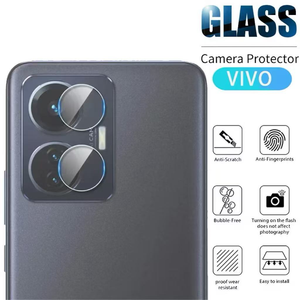 ฟิล์มครอบกระจกกล้อง 3D ฟิล์มกระจกเลนส์กล้อง สำหรับ Vivo Y28s Y03 Y03T Y18