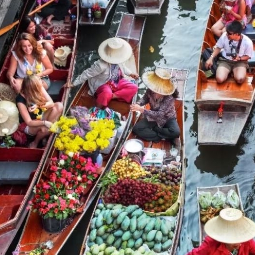 Book Damnoen Saduak Floating Market & Railway Market TOUR