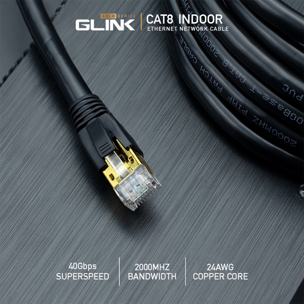GLINK สายแลน Lan CAT 8 3m