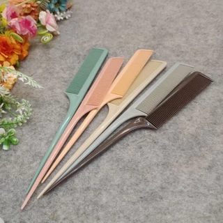 COMB-V02 หวีอีโต้ หวีด้ามจับ หวีปลายแหลม หวีถี่ สีพาสเทส