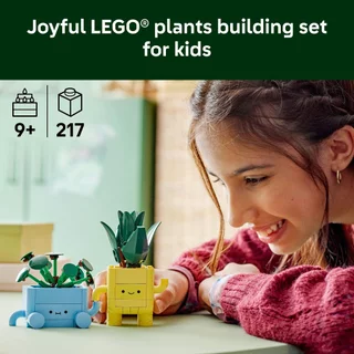 LEGO Botanicals 10349 Happy Plants (217pcs.), Building Blocks, Kids Toy