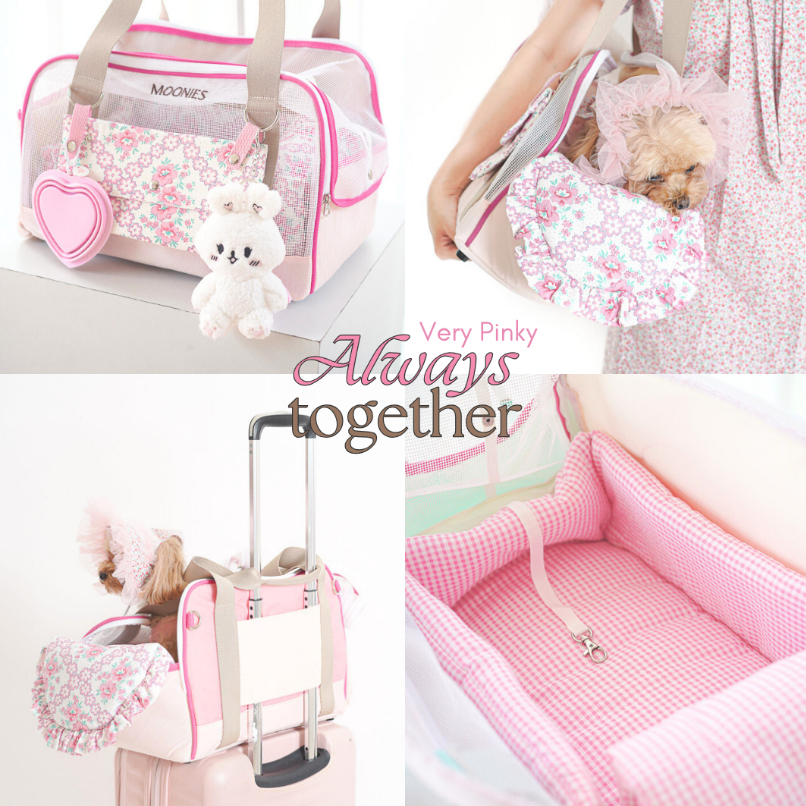 กระเป๋าเดินทางสัตว์เลี้ยง Very Pinky - Always Together Pet Carrier Customize แข็งแรง นุ่ม น่ารัก สวย ระบายอากาศได้ดี