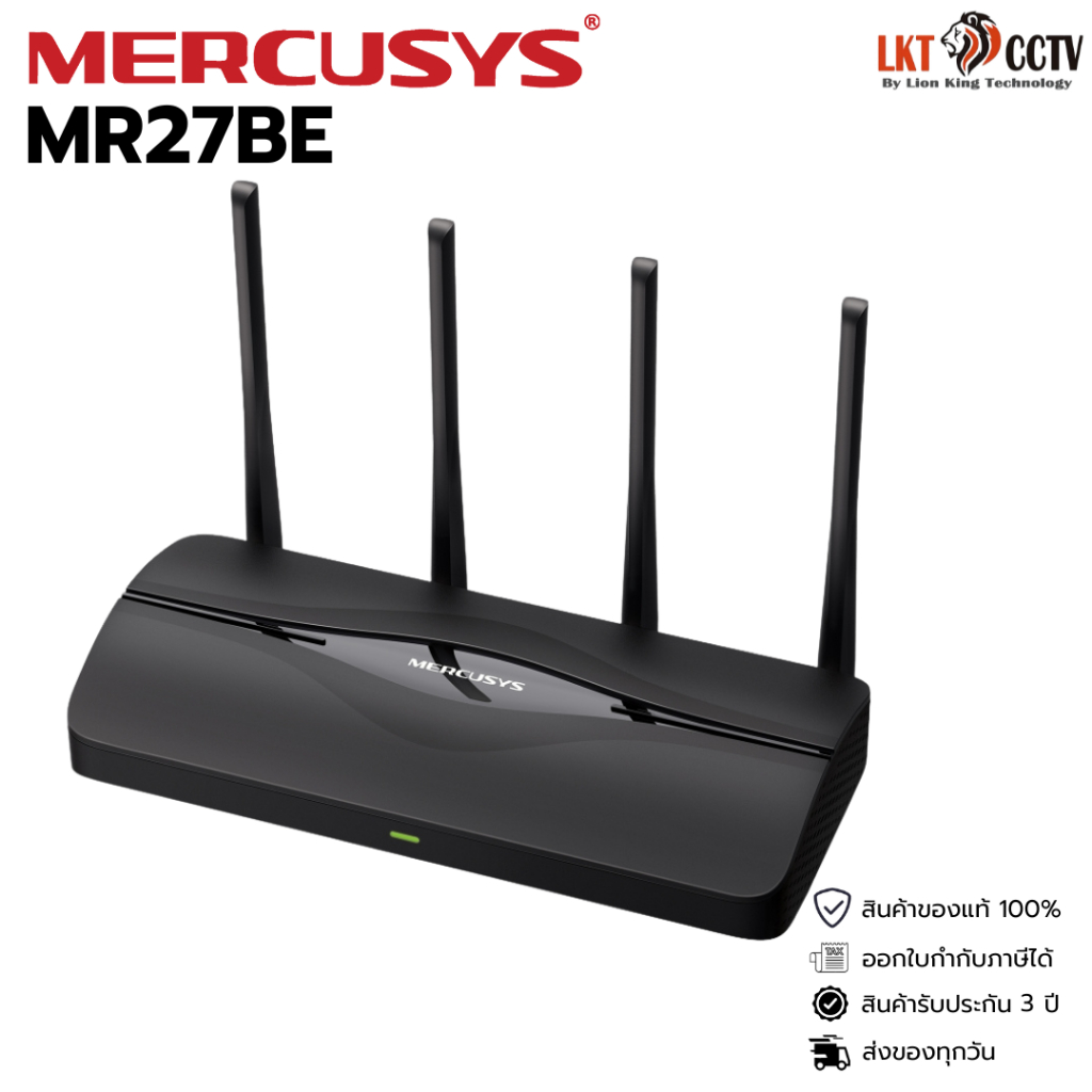MERCUSYS MR27BE Router Wi-Fi 7 BE3600 By Lionking