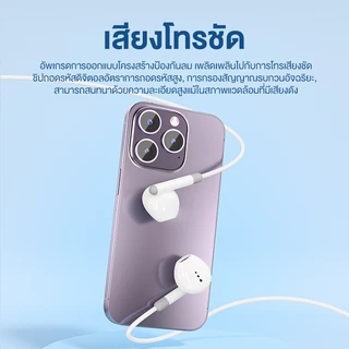 KIVEE หูฟัง Type c หูฟังแบบสาย for i15 i16 Samsung พร้อมไมโครโฟน เสียงสเตอริโอ รองรับแท็บเล็ต Huawei