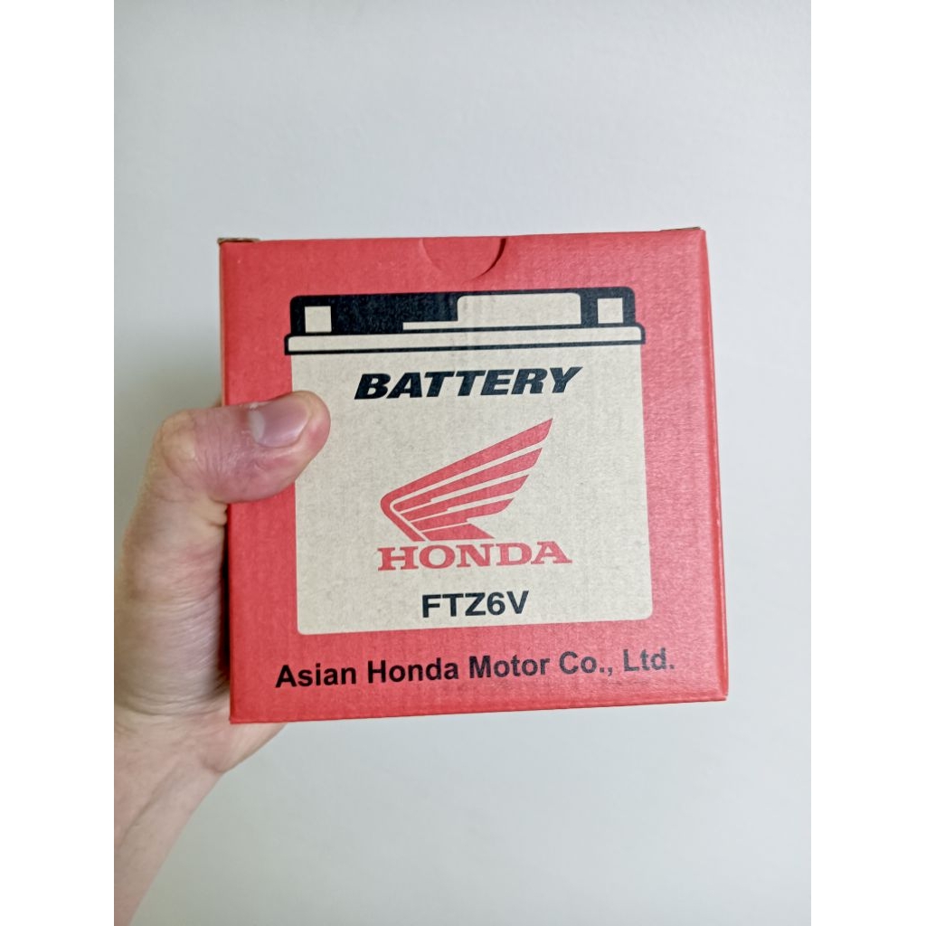 แบตเตอรี่ FTZ6V ฮอนด้า Honda แท้ ราคาถูก คุณภาพดี ส่งเร็ว ส่งไว ขอบคุณมากครับ🙏