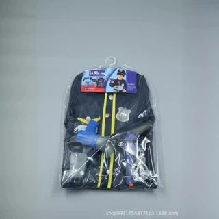 🇹🇭ส่งไวทันที 🇹🇭 ชุดตำรวจเด็ก ชุดอาชีพเด็ก ชุดคอสเพลย์ Police พร้อม เสื้อ หมวก โทรโข่ง กุญแจมือ นกหวีด ชุดสีน้ำเงินเข้ม