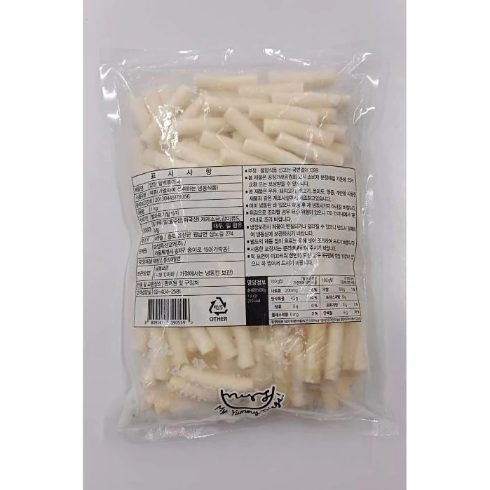ยัมยัม แป้งต็อกเกาหลีกึ่งสำเร็จรูป สินค้าแช่แข็ง (แบรนด์ ยัมมี่) YAMYAM MALLANG WHEAT & RICE CAKE TTEOKPOKKI 얌얌 말랑떡볶이떡 thumbnail 5