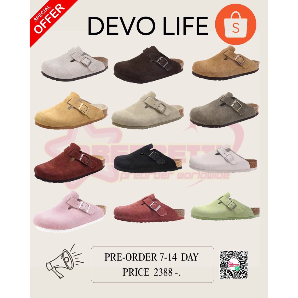 Devo life 🇨🇳รองเท้าแบนด์จีนสุดฮิต(สินค้าแท้💯)pre-order7-14วัน