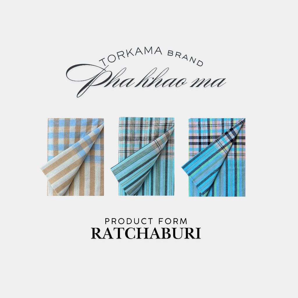 Chanathai ผ้าขาวม้าผ้าฝ้าย100% เย็บริมแล้ว ขนาด 90x200ซม.