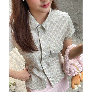 MALI Moon top เสื้อเชิ๊ตแขนสั้น