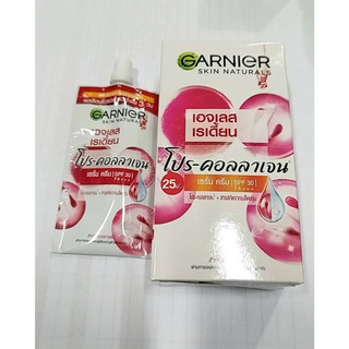 Garnier Ageless White Pro Collagen โฉมใหม่ การ์นิเย่ เรเดี้ยน โปร-คอลลาเจน serum SPF30/PA+++(1 กล่อง บรรจุ 6 ซอง)