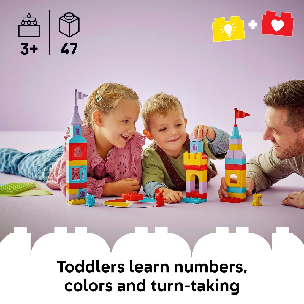 LEGO DUPLO Town 10450 Hopsy’s Castle Game (47pcs.), Building Blocks, Kids Toy ราคา ถูกที่สุด ดีลบีเคเค แกลเลอรีภาพที่ 3