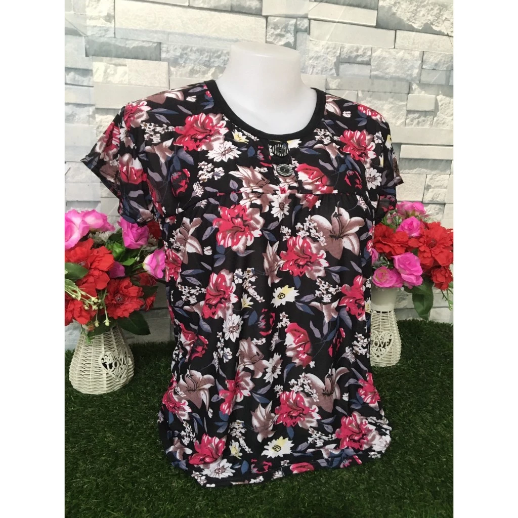 เสื้อยืดแขนสั้น ลายดอก ผ้านิ่ม รุ่น314 thumbnail 5