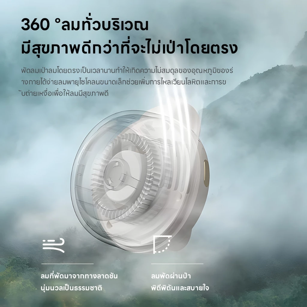 พัดลมคาดเอว พกพา 3 ความเร็ว thumbnail 5