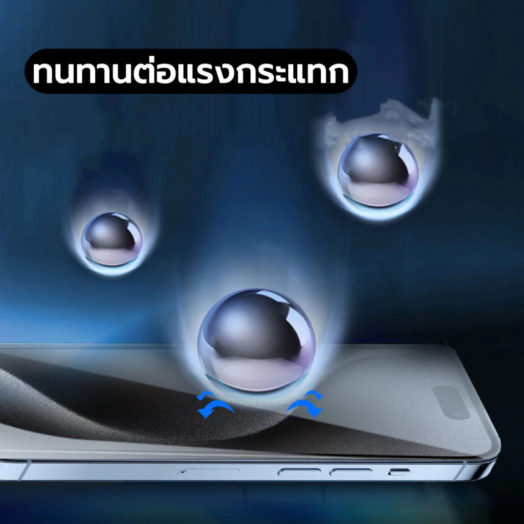 KONG ฟิล์มกระจกเต็มจอ สำหรับ iPhone นิรภัย 5D 11 16E 17Air 16 Pro Max 15 14 6 6S 7 8 Plus 13 XR X XS Max 12 mini ใส thumbnail 8