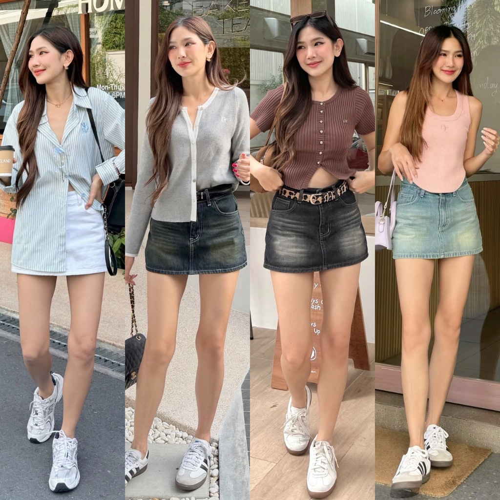 NICHARIS NCR Denim Skirt รีวิว: กระโปรงยีนส์สั้น ทรงสวย ใส่สบาย มีซับใน
