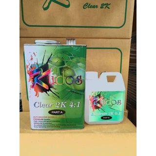 แลคเกอร์ 2K 4:1 Kudos และ ฮาร์ดเดนเนอร์ ขนาดรวม 3.5ลิตร สำหรับงาน สีซ่อมรถยนต์ งานอุตสาหกรรม คุณภาพสูง ทนทานและแห้งเร็ว