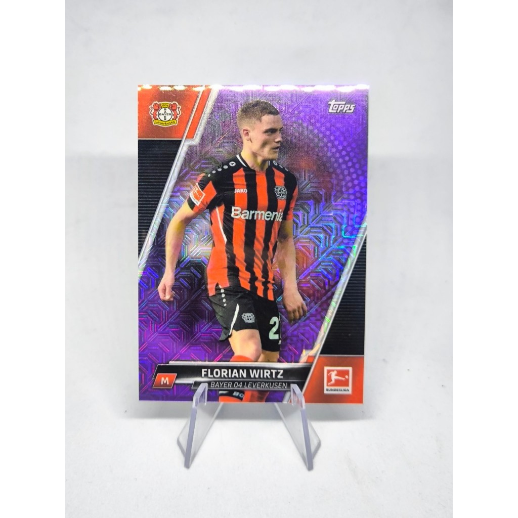 การ์ดฟุตบอล Topps Chrome Bundesliga Florian Wirtz Runnumber Bayer Leverkusen 2021-22