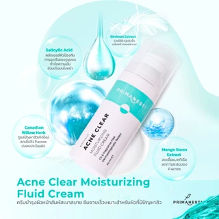 PrimaNest Birdnest Acne Clear Moisturizing Fluid Cream 50 ml พรีมาเนสท์ เเอคเน่ เคลียร์ มอยเจอร์ไรซิ่ง ฟลูอิด ครีม