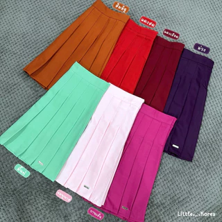 LITTLE KOREA - รุ่น Ester ยาว 18.5” 12 สี XS-3XL เอว 23” ถึง 33” กระโปรงเทนนิส มีซับใน